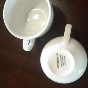White Tea Cups / Coffee Mugs Whole Home by Sears Canada Inc.